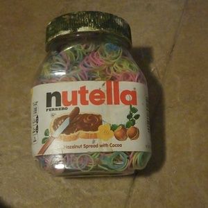 Nutella jar of loom looms